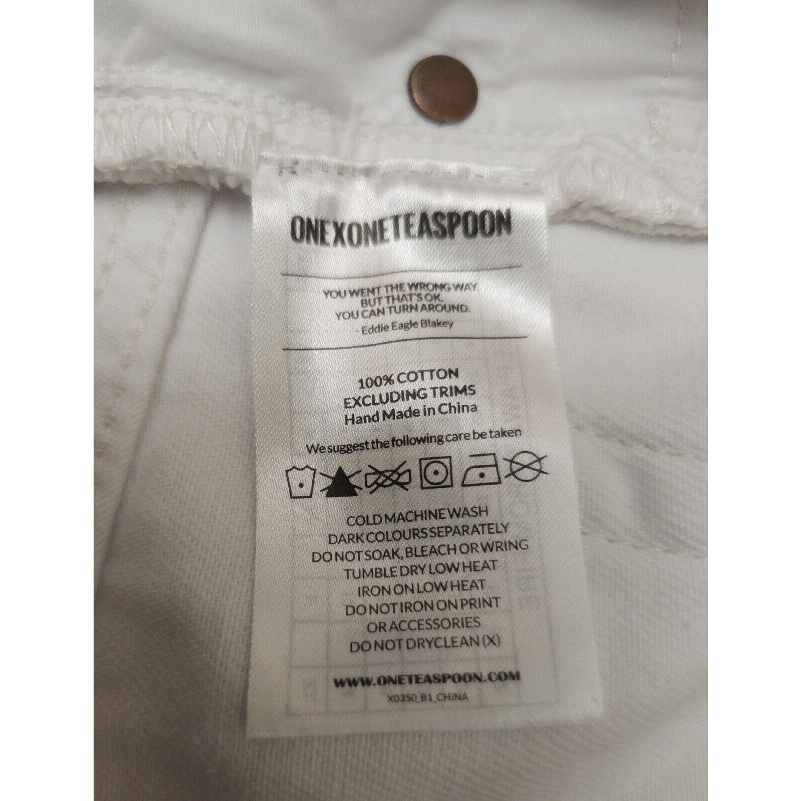 One Teaspoon One X One Teaspoon High Waist Bonita Long Rise Button Fly Size 26" / US 2 / IT 38 - 11 Thumbnail