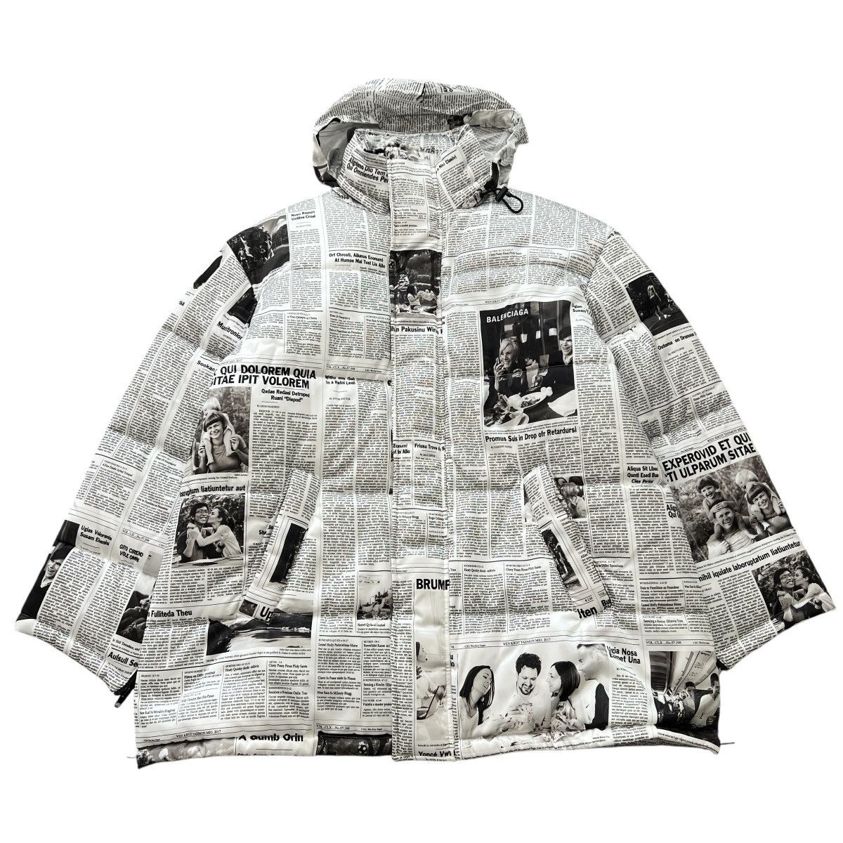 Balenciaga BALENCIAGA Newspaper Puffer Jacket Size US L / EU 52-54 / 3 - 2 Thumbnail