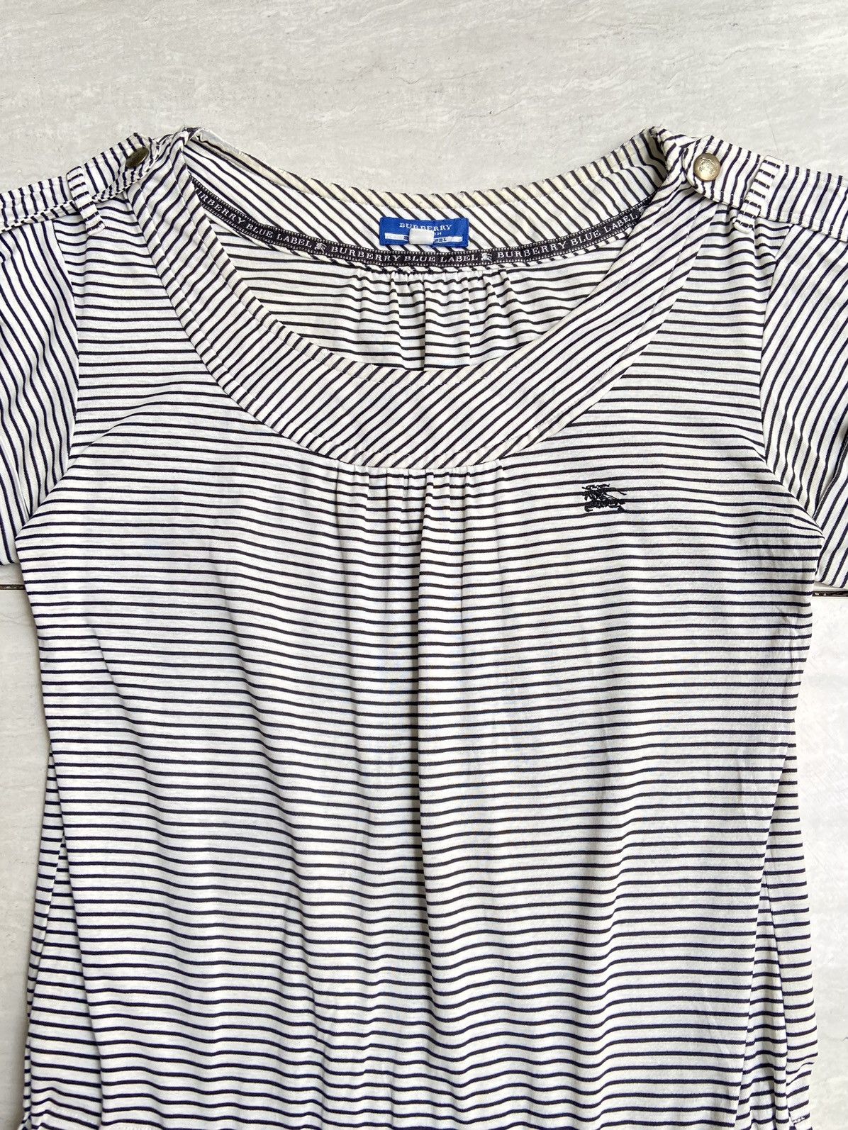 Burberry BURBERRY Striped Midi Dress Size XS / US 0-2 / IT 36-38 - 8 Thumbnail