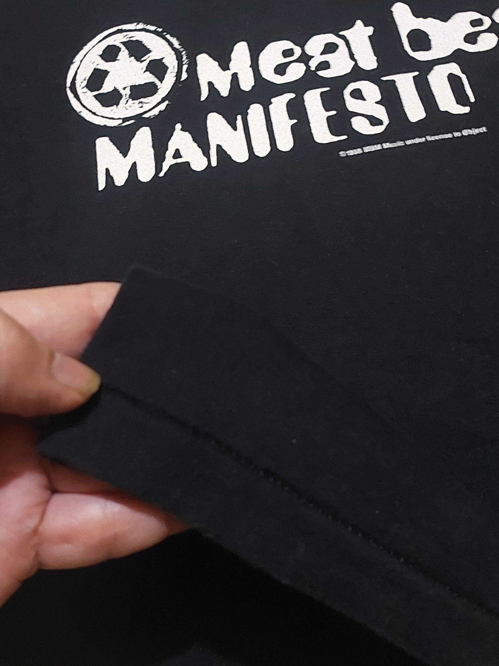 Band Tees Vintage 1998 Meat Beat Manifesto 'Actual Sounds Voices' Size US L / EU 52-54 / 3 - 7 Thumbnail