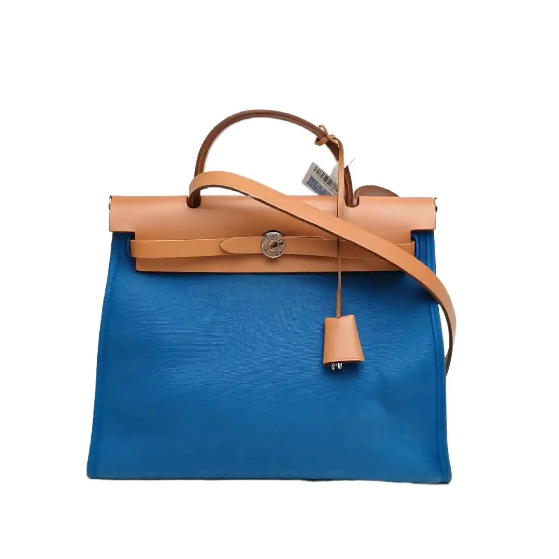 Hermes Hermes Herbag 31 Bulgaria blue canvas shoulder bag silver hardware X sub-pocket Size ONE SIZE - 1 Thumbnail
