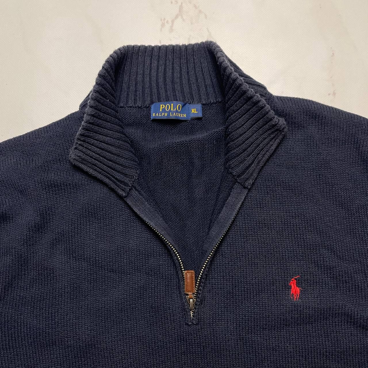 Polo Ralph Lauren Polo Ralph Lauren Vintage Sweater Blue Zip knitwear Size US XL / EU 56 / 4 - 6 Thumbnail