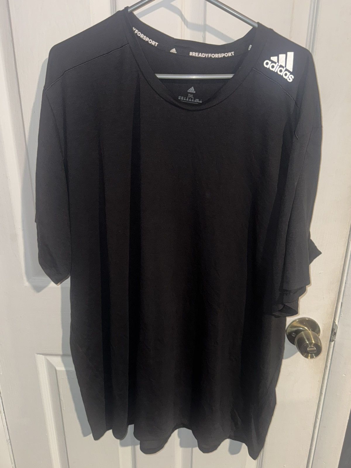 Adidas Adidas Regular Black T Shirt Size US XXL / EU 58 / 5 - 1 Preview
