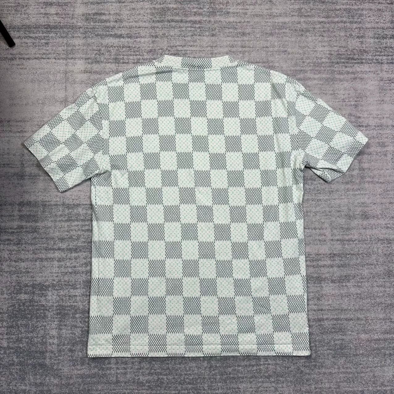 Louis Vuitton louis vuitton green checkered short sleeve t-shirt Size US M / EU 48-50 / 2 - 6 Thumbnail