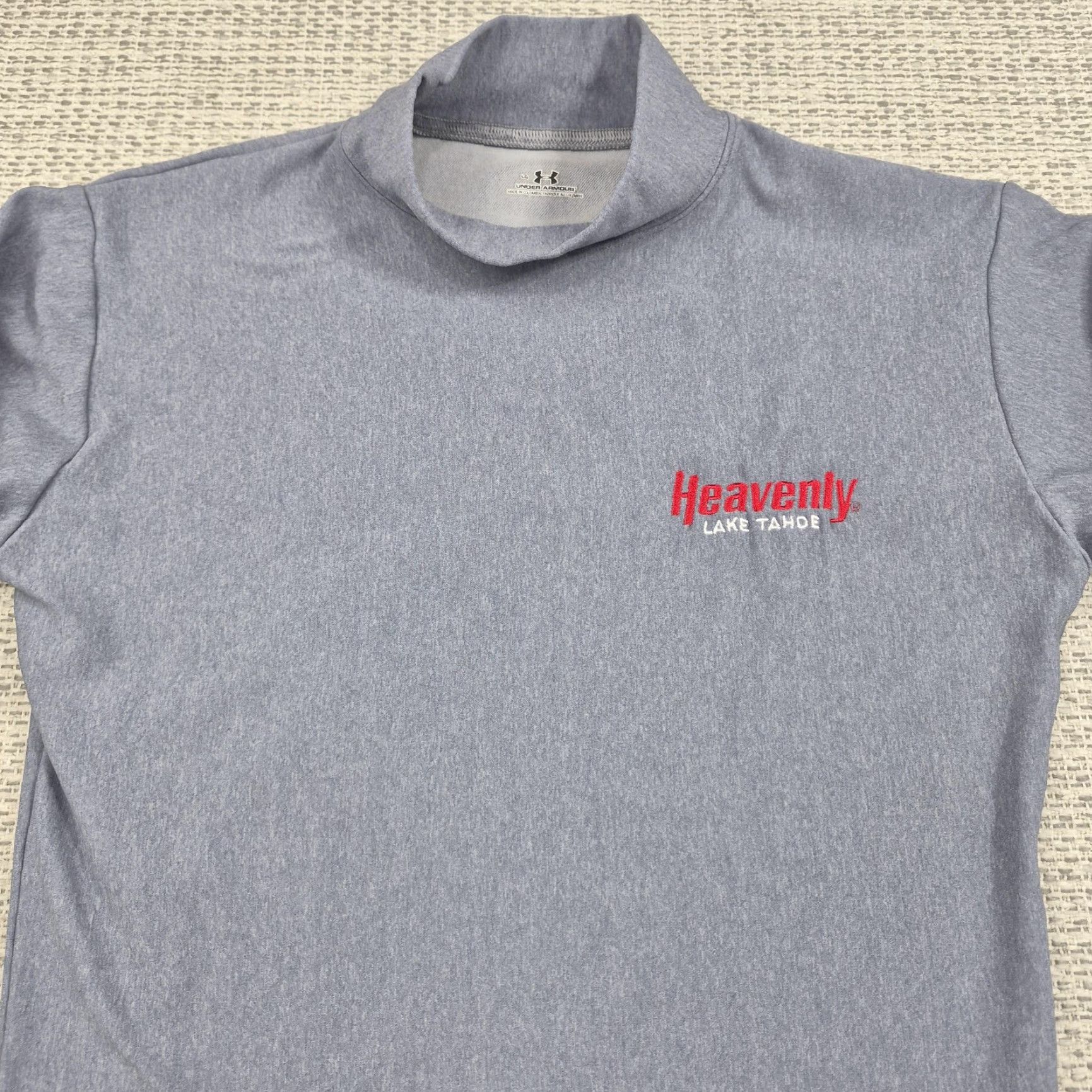Under Armour Under Armour Shirt Womens Large Gray Heavenly Lake Tahoe Mock Neck Ski Base Layer Size L / US 10 / IT 46 - 4 Thumbnail