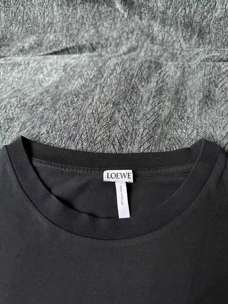 Loewe LOEWE Black embroidered logo short sleeves Size M / US 6-8 / IT 42-44 - 3 Thumbnail