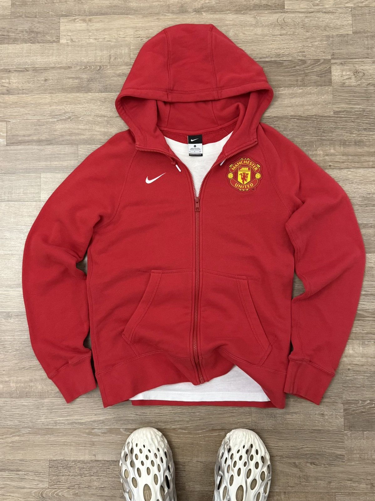 Nike Vintage Nike Y2K Manchester United Soccer Blokecore Hoodie Size US S / EU 44-46 / 1 - 3 Thumbnail
