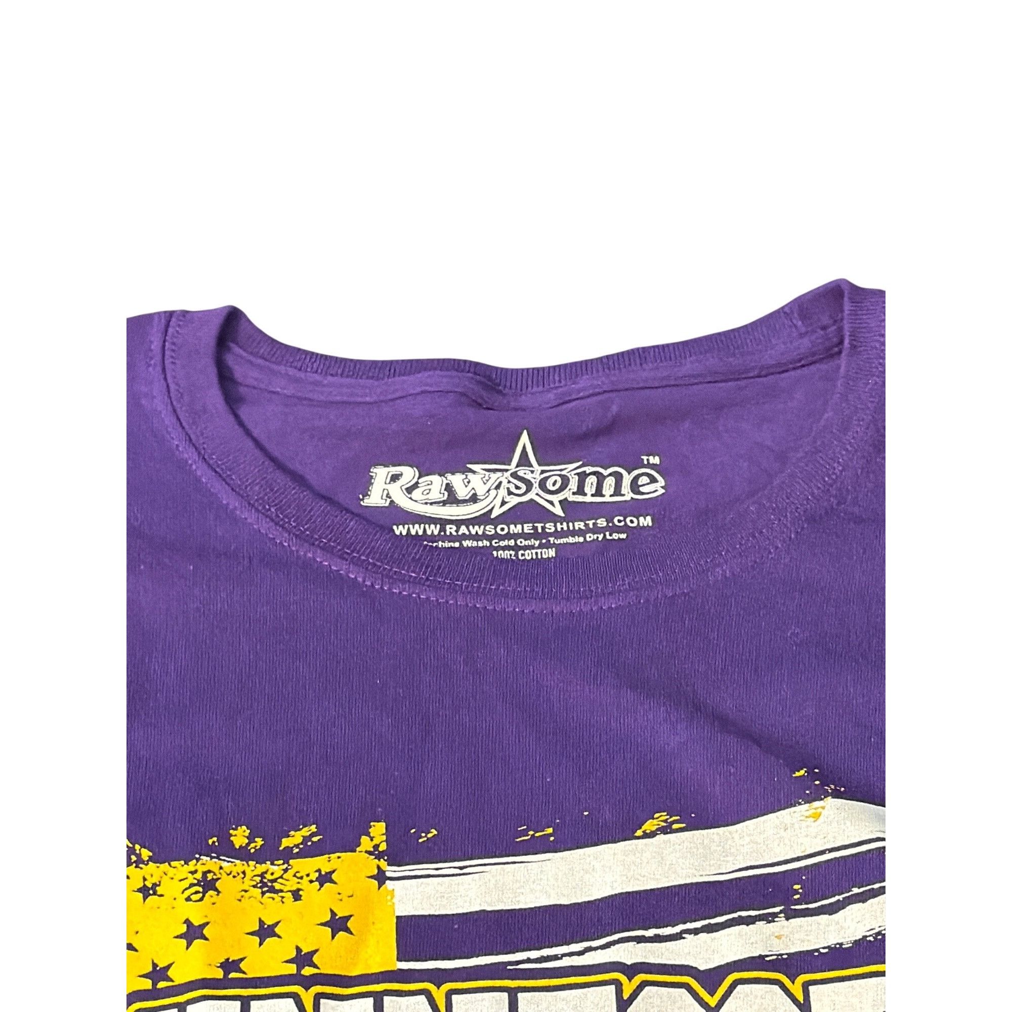 Other Minnesota Football Rawsome Graphic Shirt Purple Yellow Short Size S / US 4 / IT 40 - 3 Thumbnail