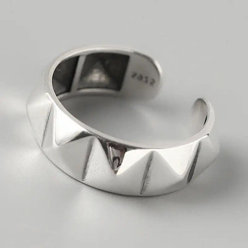 Jewelry × Vintage Temperament Glossy rhombus Ring Size ONE SIZE - 4 Thumbnail