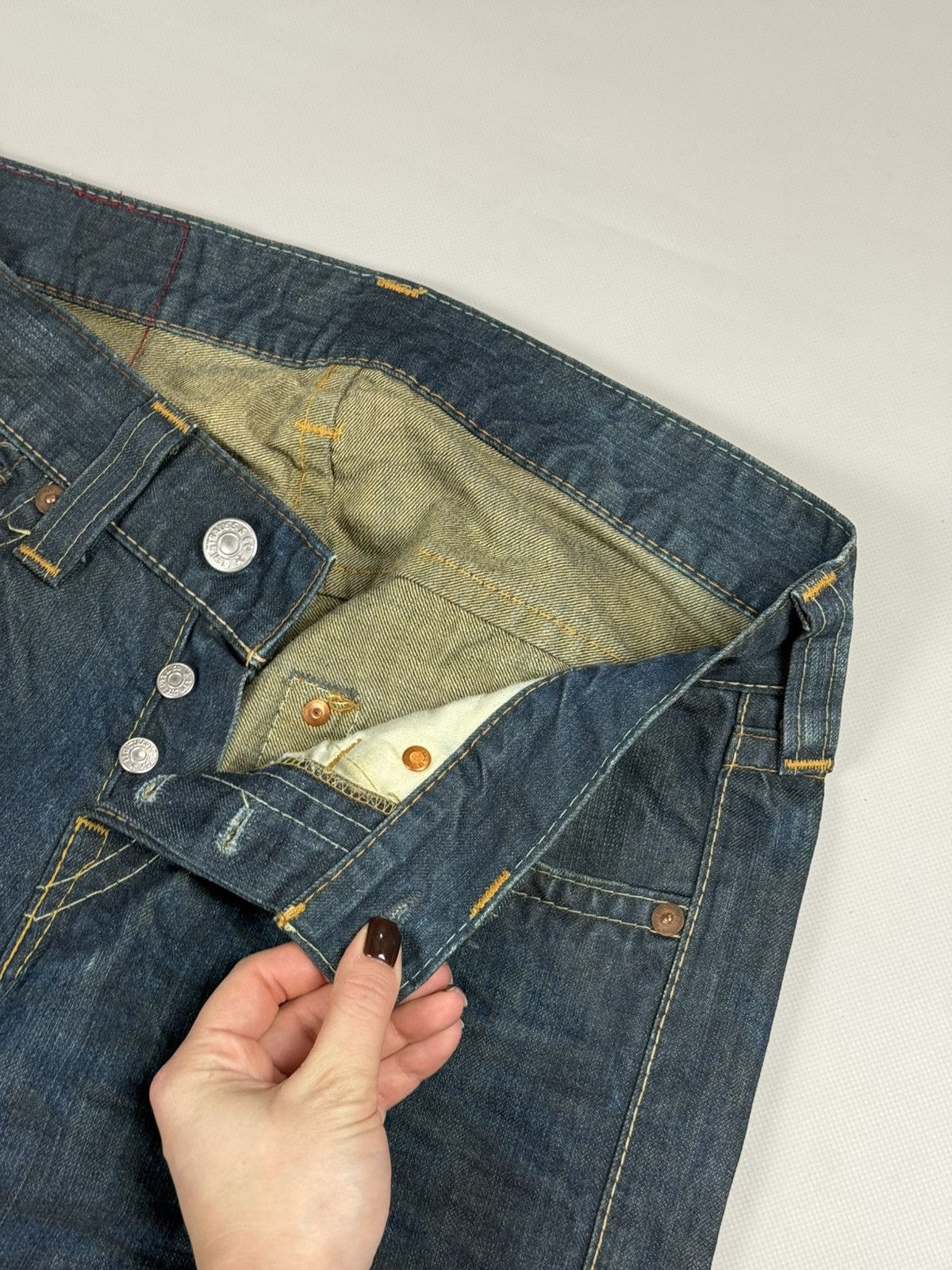 Levi's Levis RED Lot 01M F02 Vintage Men’s Wide Leg Cowboy Jeans Size US 30 / EU 46 - 11 Thumbnail