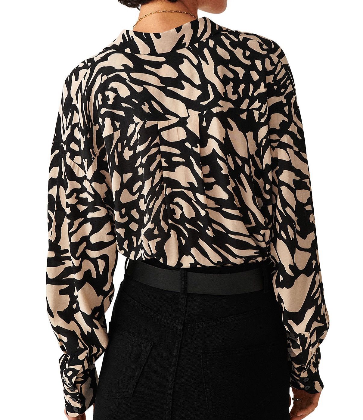 ba&sh Ba&sh Gala Graphic Print Blouse Size 2/M Size XS / US 0-2 / IT 36-38 - 3 Thumbnail