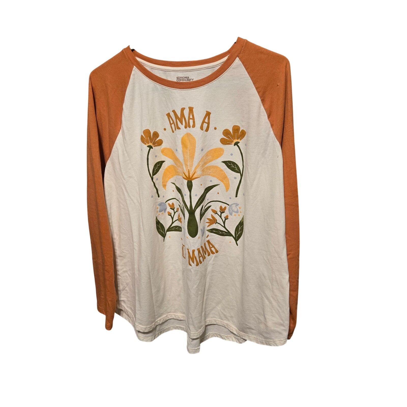Sonoma Sonoma Community "Ama A Tu Mama" Raglan Tee XXL Size XXL / US 16-18 / IT 52-54 - 2 Thumbnail