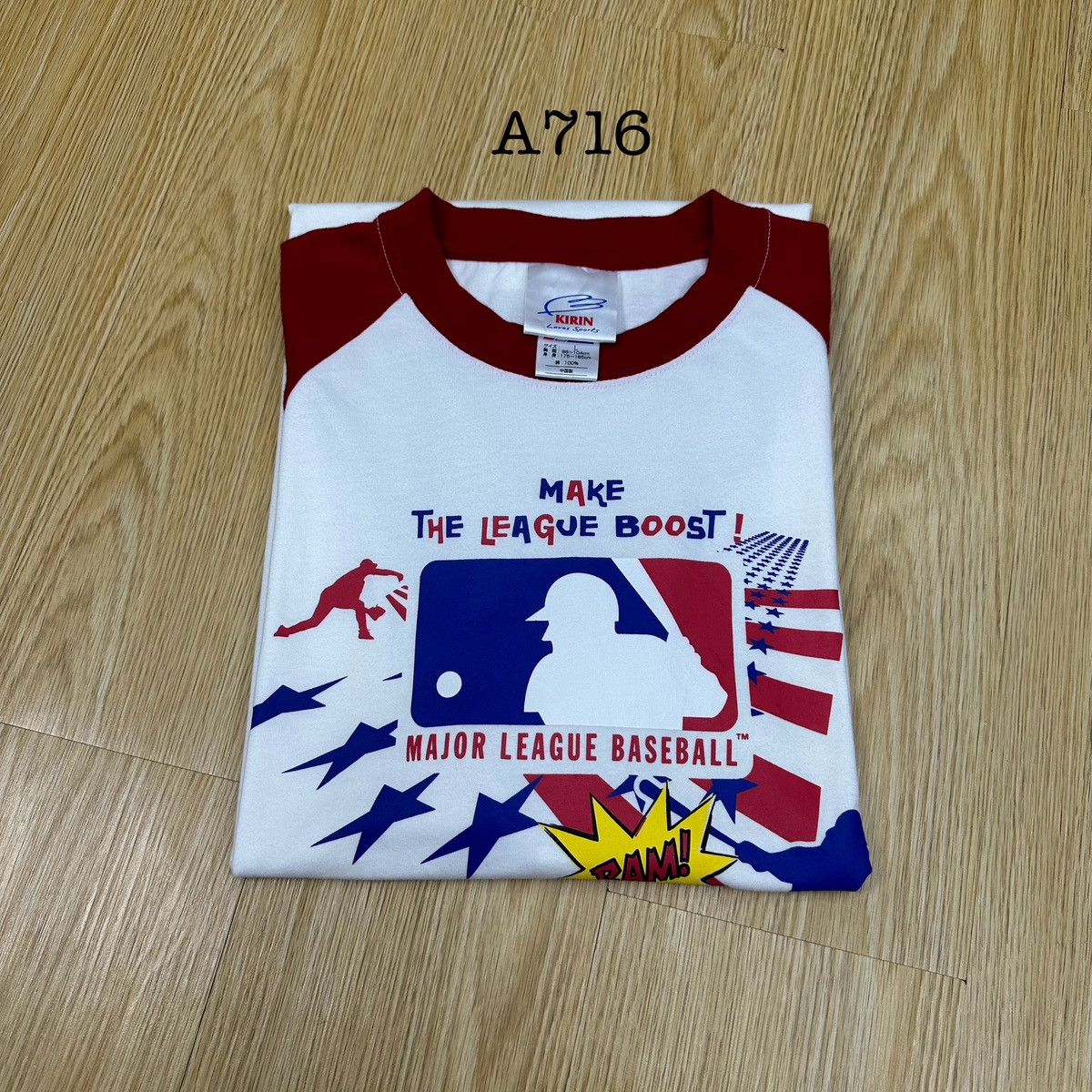 Majestic Vintage 90s Majestic MLB Baseball Raglan TShirt A716 Size US L / EU 52-54 / 3 - 12 Thumbnail
