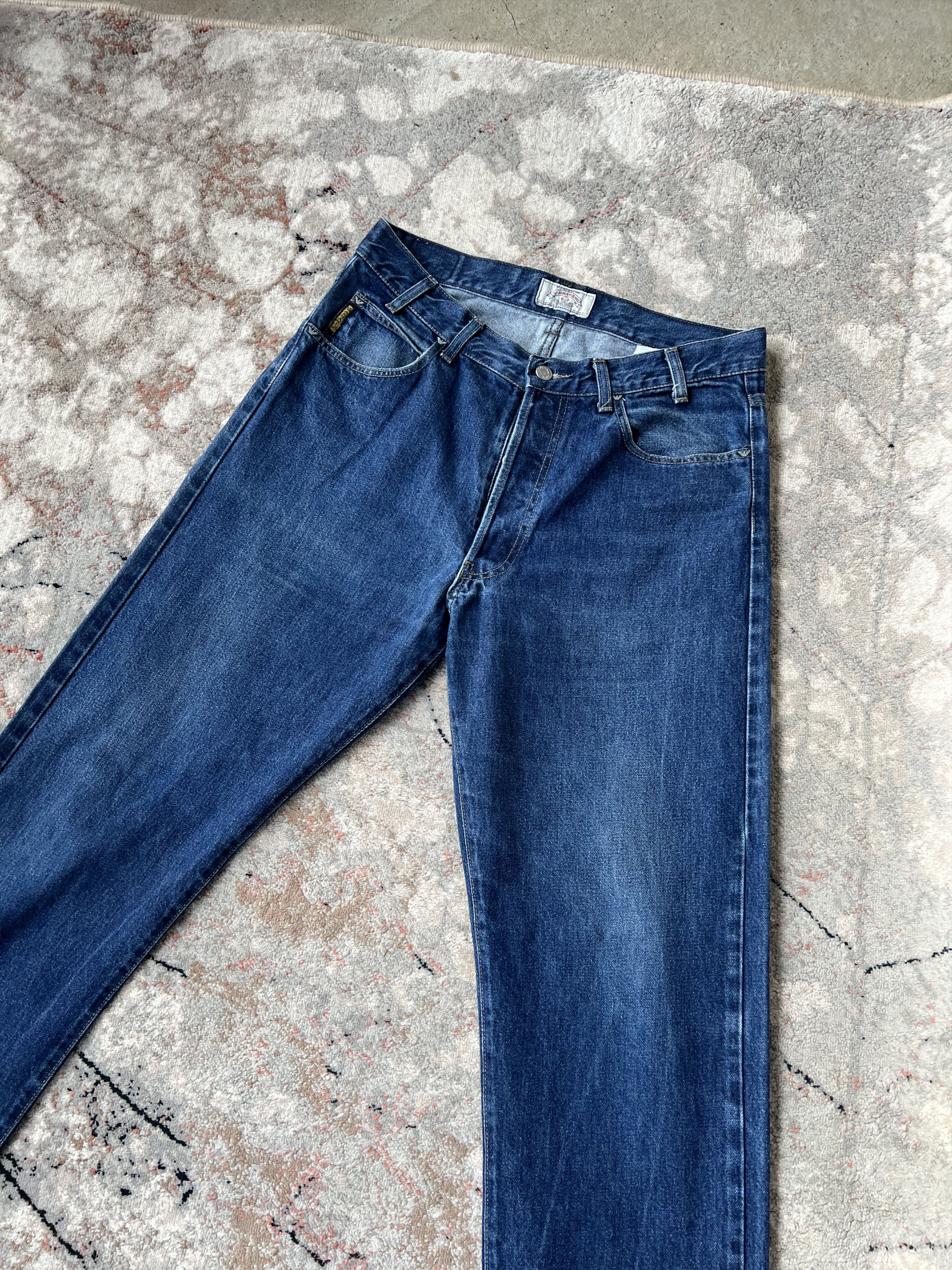 Giorgio Armani Armani Jeans Vintage Denim Metal Logo Size US 34 / EU 50 - 3 Thumbnail