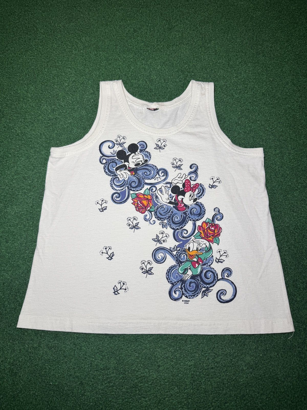 Mickey Unlimited Mickey Unlimited Disney Vintage Floral Small 20x24 Tank Top Size S / US 4 / IT 40 - 1 Thumbnail