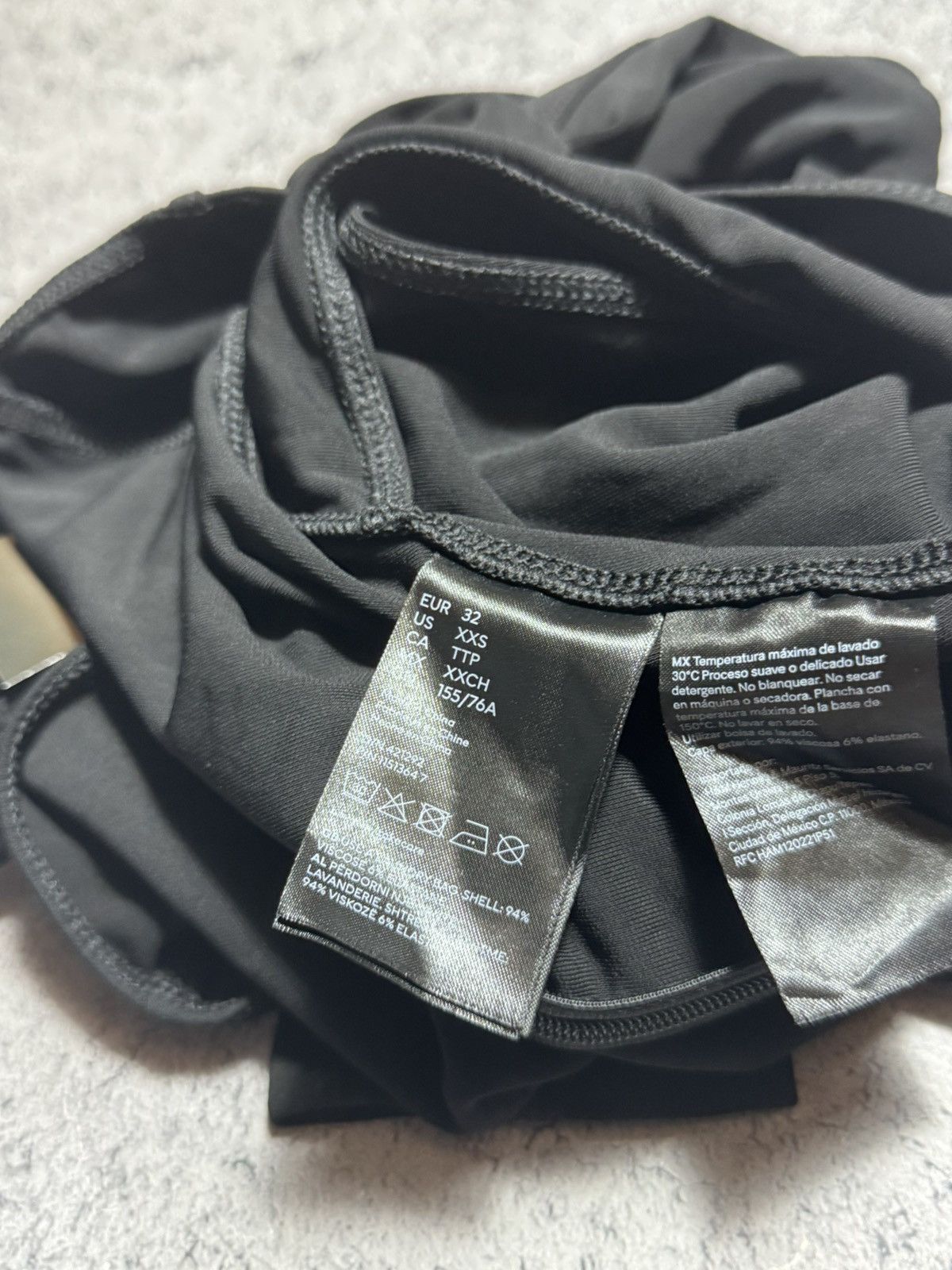 H&M × Mugler Rare Mugler X H&M Black Panel Bodysuit Size XXS / US 00 / IT 34 - 10 Thumbnail