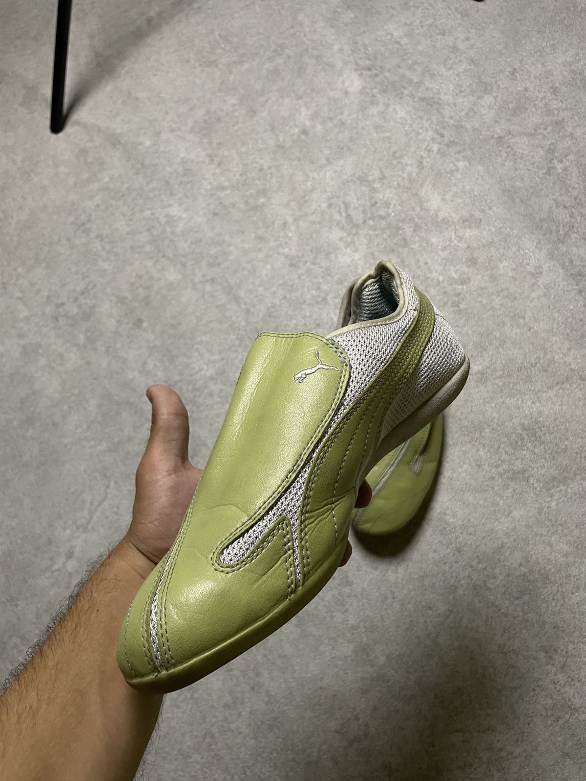 Puma Vintage 1999s Leather Puma Mostro Y2K White Sneakers Size US 7 / EU 40 - 4 Thumbnail