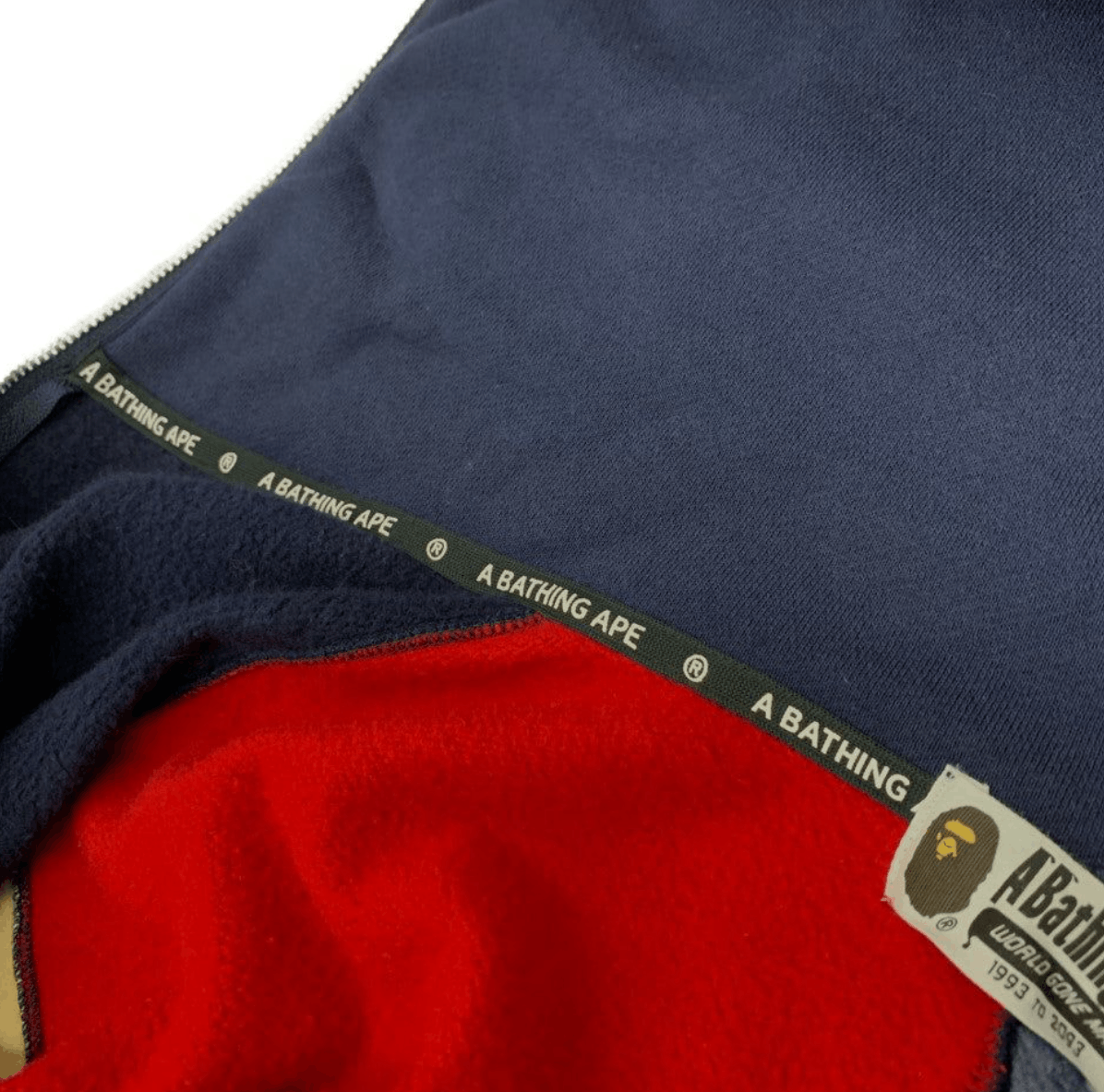 Bape Bape Plaid Half Shark Navy Full Zip Hoodie M Size US M / EU 48-50 / 2 - 6 Thumbnail