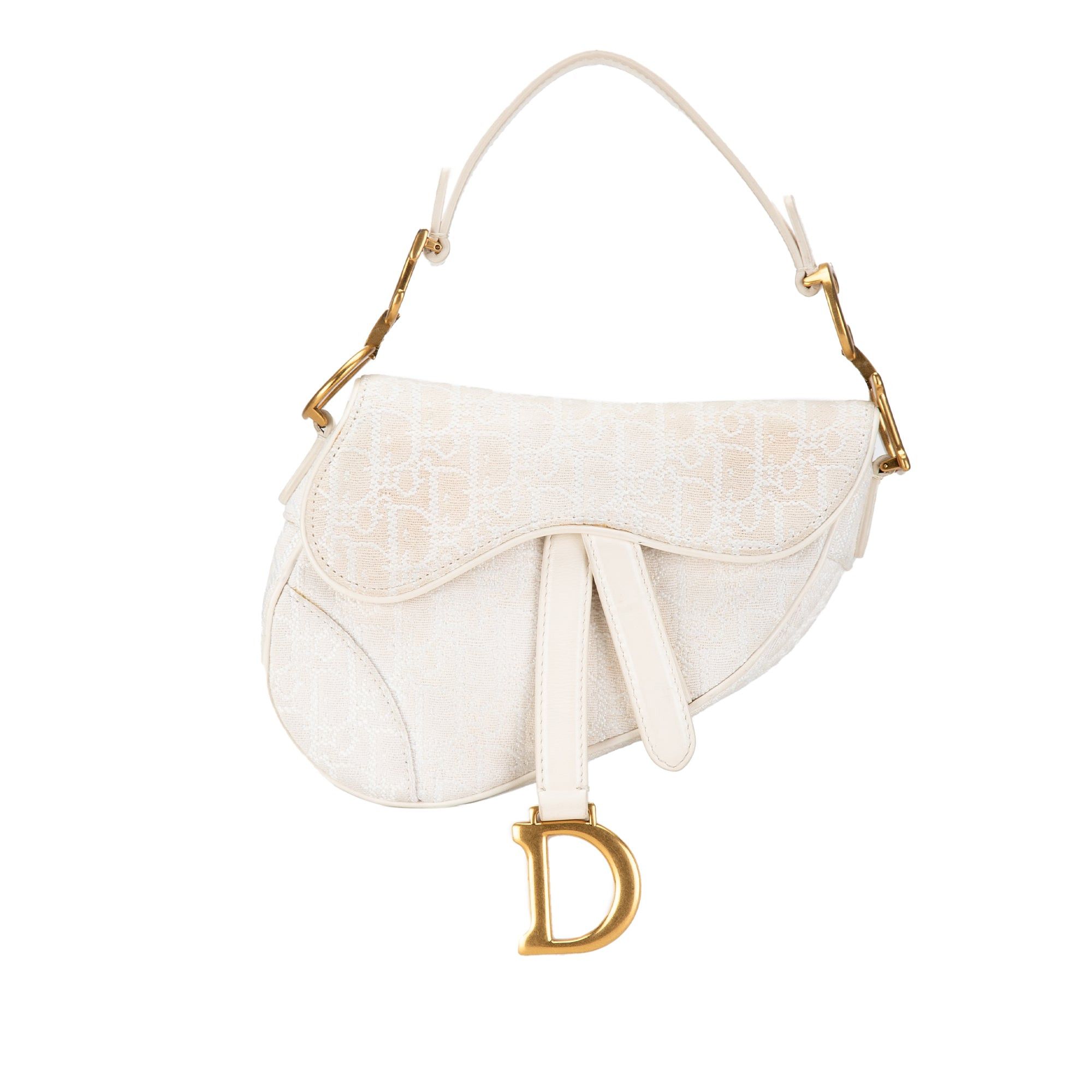 Dior Mini Oblique Canvas Saddle Bag Size ONE SIZE - 1 Thumbnail