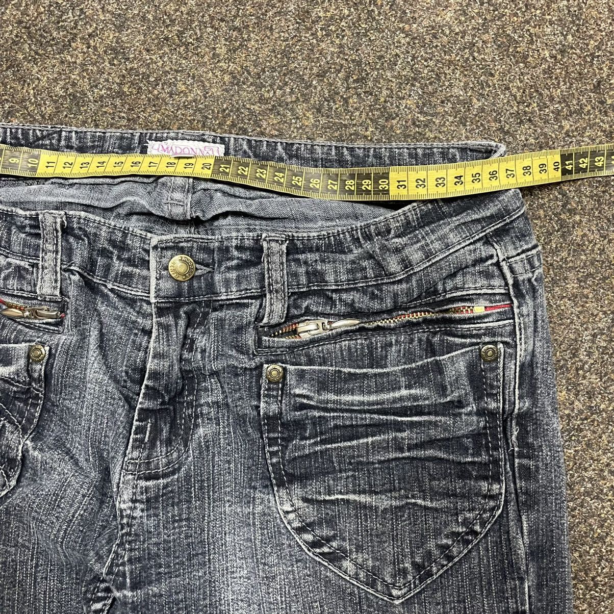 Vintage Vintage Y2K Baggy Flared Jeans 90s Grunge Archive Faded Logo Size 32" / US 10 / IT 46 - 6 Thumbnail
