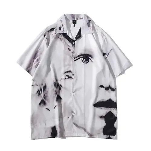 Japanese Brand Vintage Outdoor Summer Hawaiian Blouse Shirt Dark Icon Size US M / EU 48-50 / 2 - 1 Thumbnail