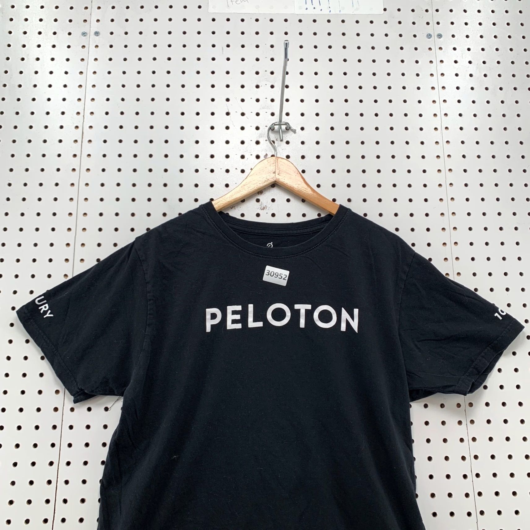 Vintage Peloton Activewear T-Shirt Black Womens Large Short Sleeve Crew Neck Workout Size L / US 10 / IT 46 - 2 Thumbnail