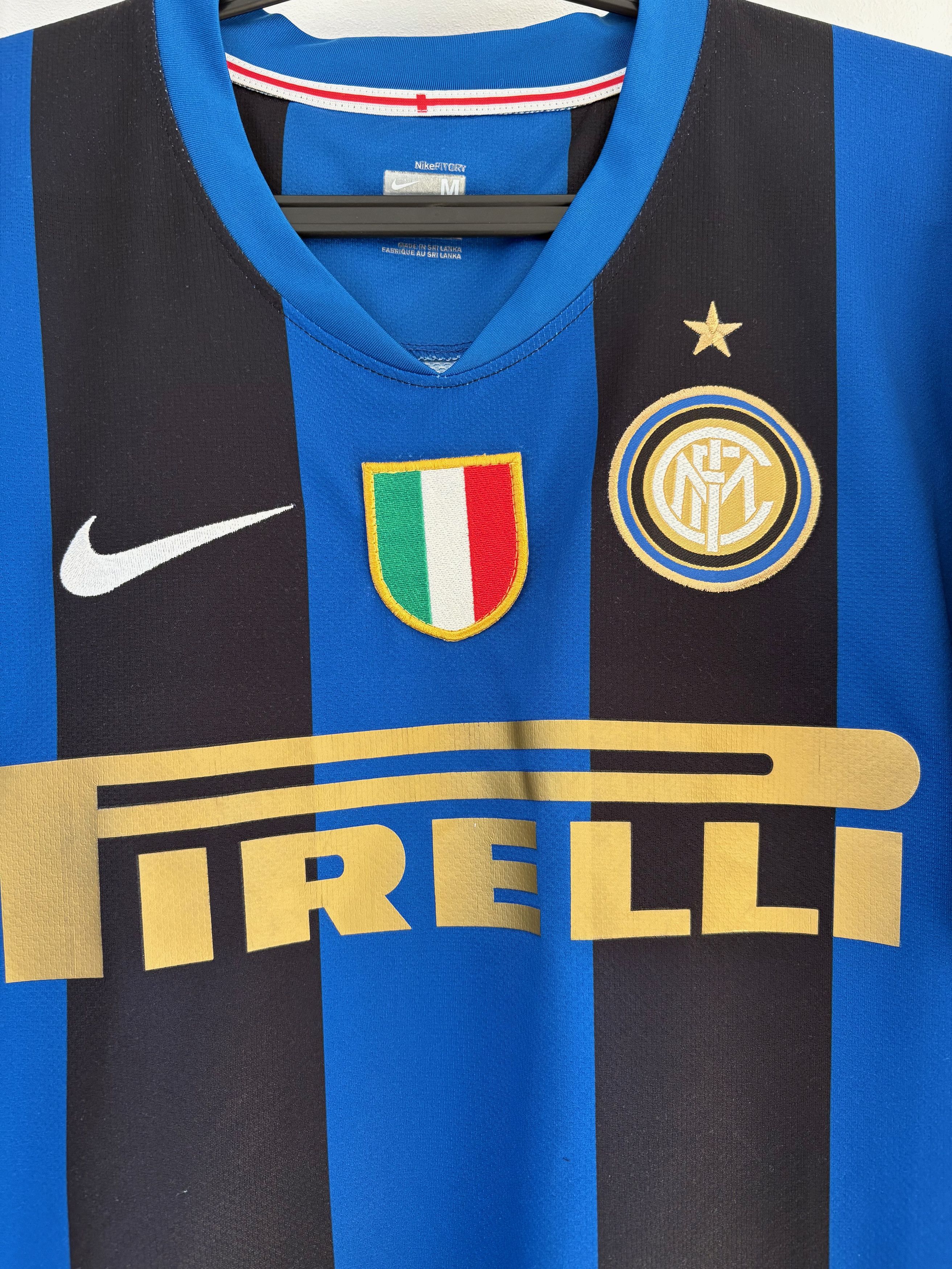 Nike Inter Milan 2008/09 Home Jersey - Figo #7 - Nike Fit Size US M / EU 48-50 / 2 - 4 Thumbnail