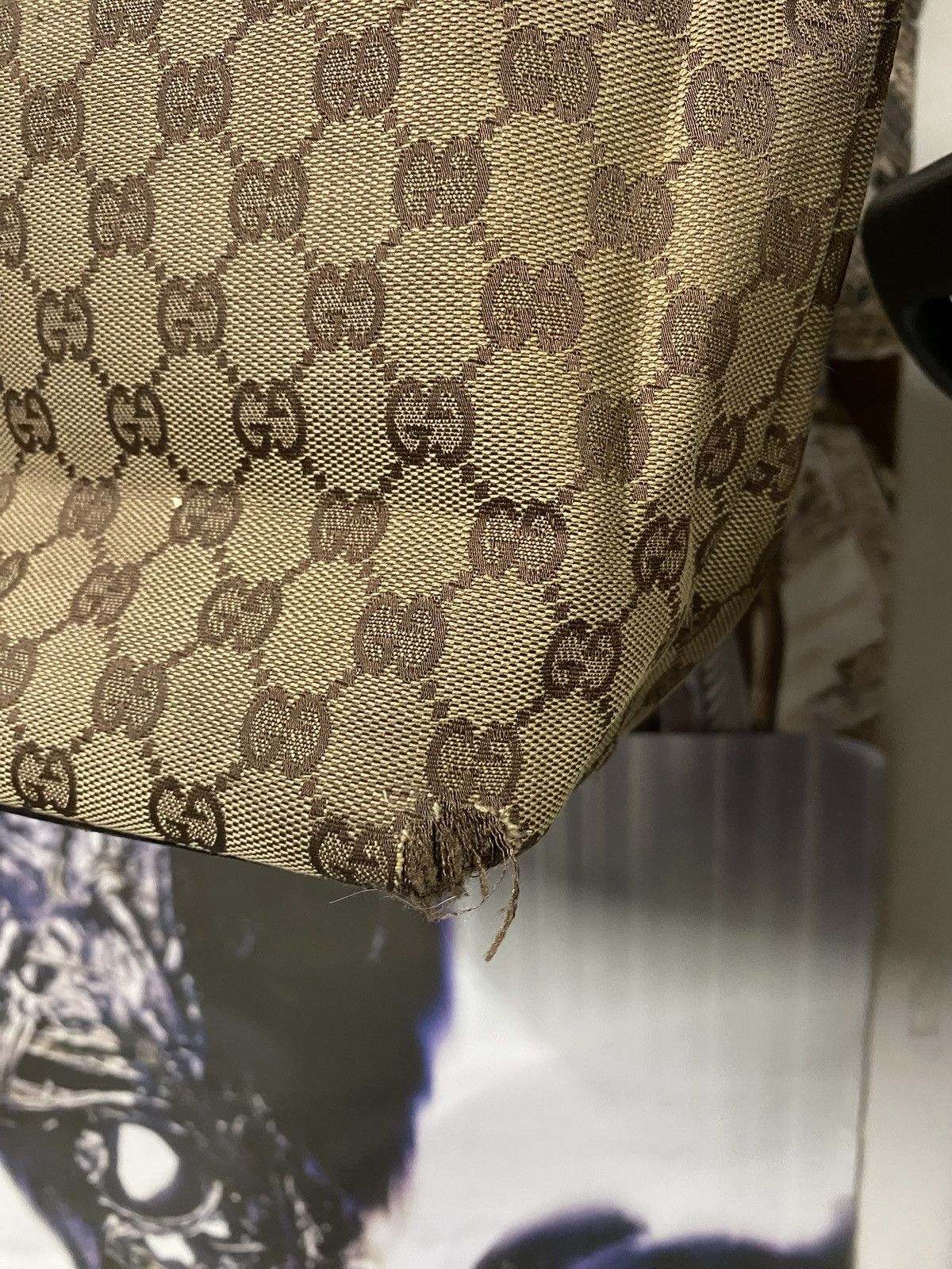 Gucci Gucci GG Monogram Tote Bag Canvas Leather Women’s Handbag Size ONE SIZE - 11 Thumbnail