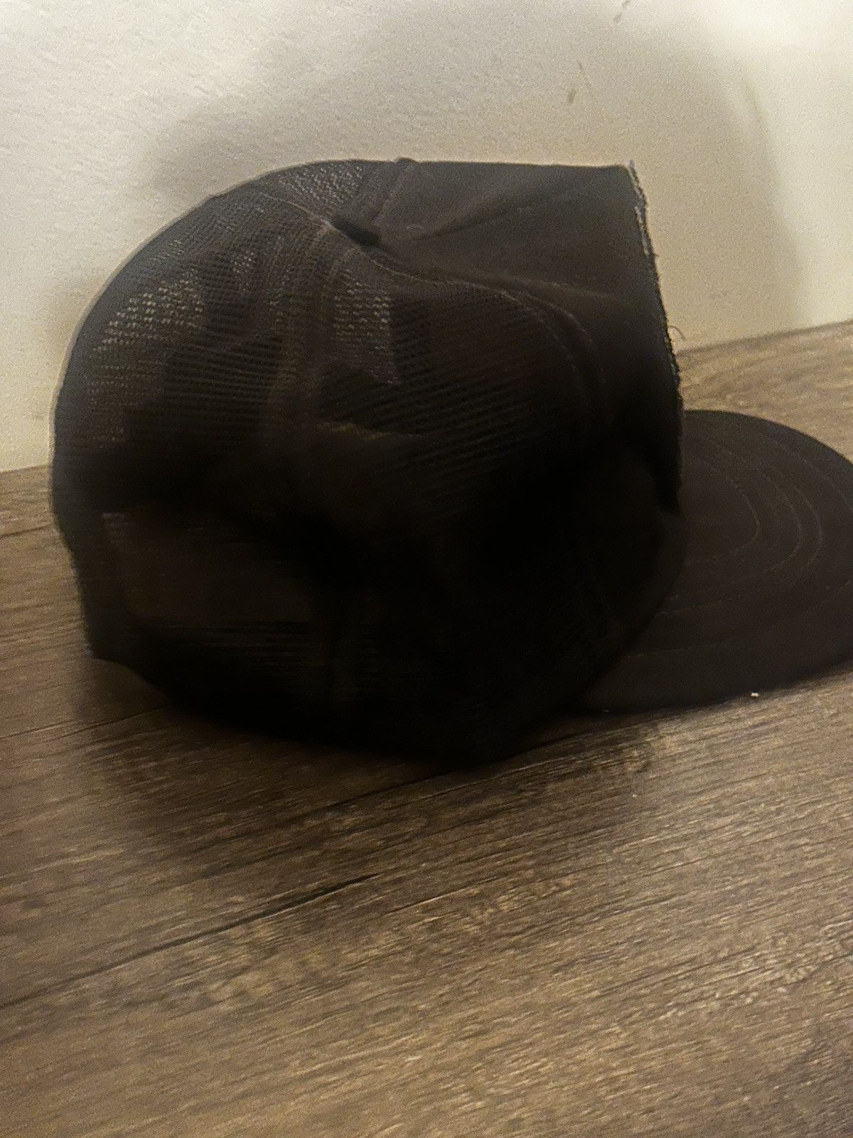 Harley Davidson Vintage 1983 HarleyDavidson Truck Hat Black Mesh embroidered Size 44 - 4 Thumbnail