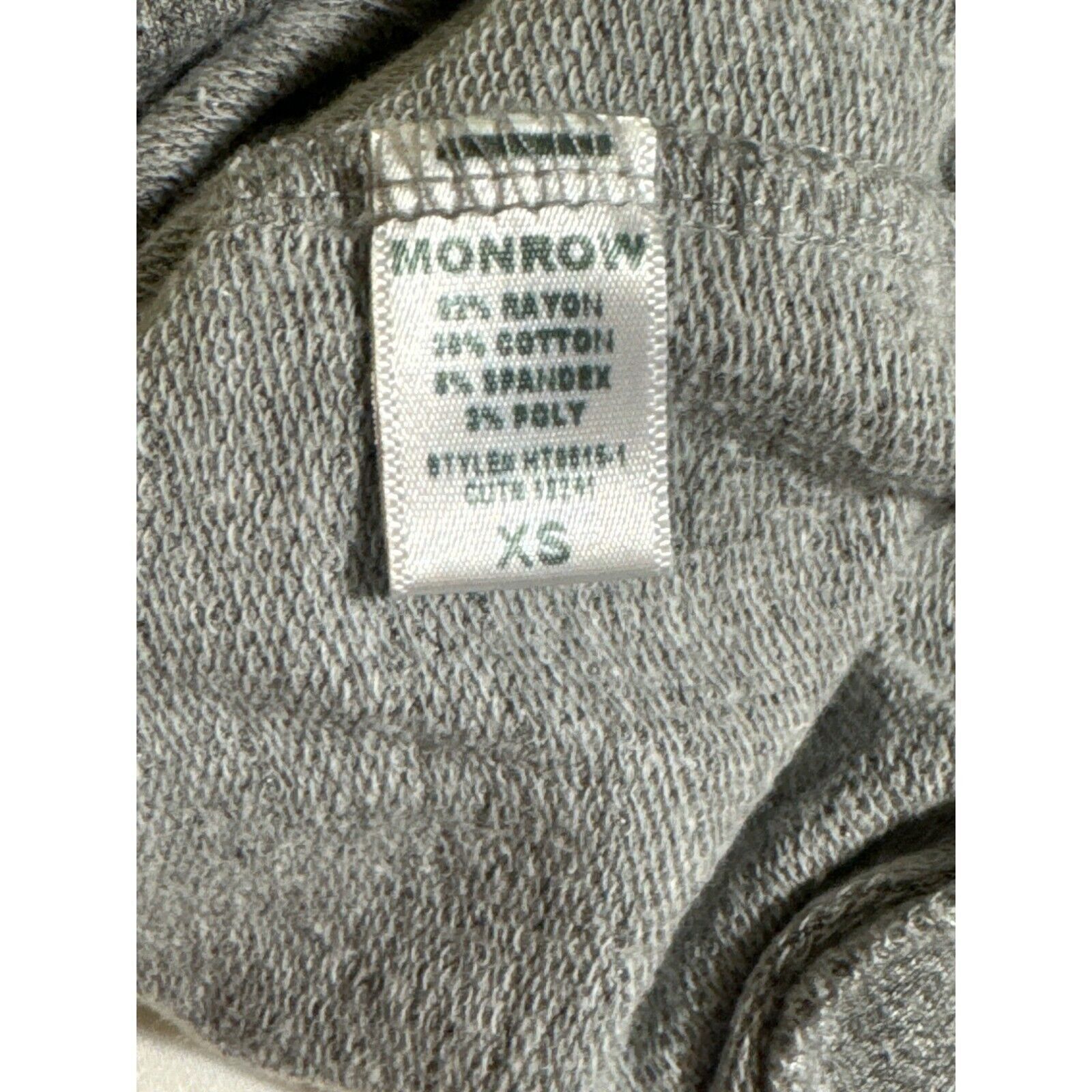 MONROW Monrow Sweatshirt Women's Size XS Pullover Dark Heather Size XS / US 0-2 / IT 36-38 - 6 Thumbnail