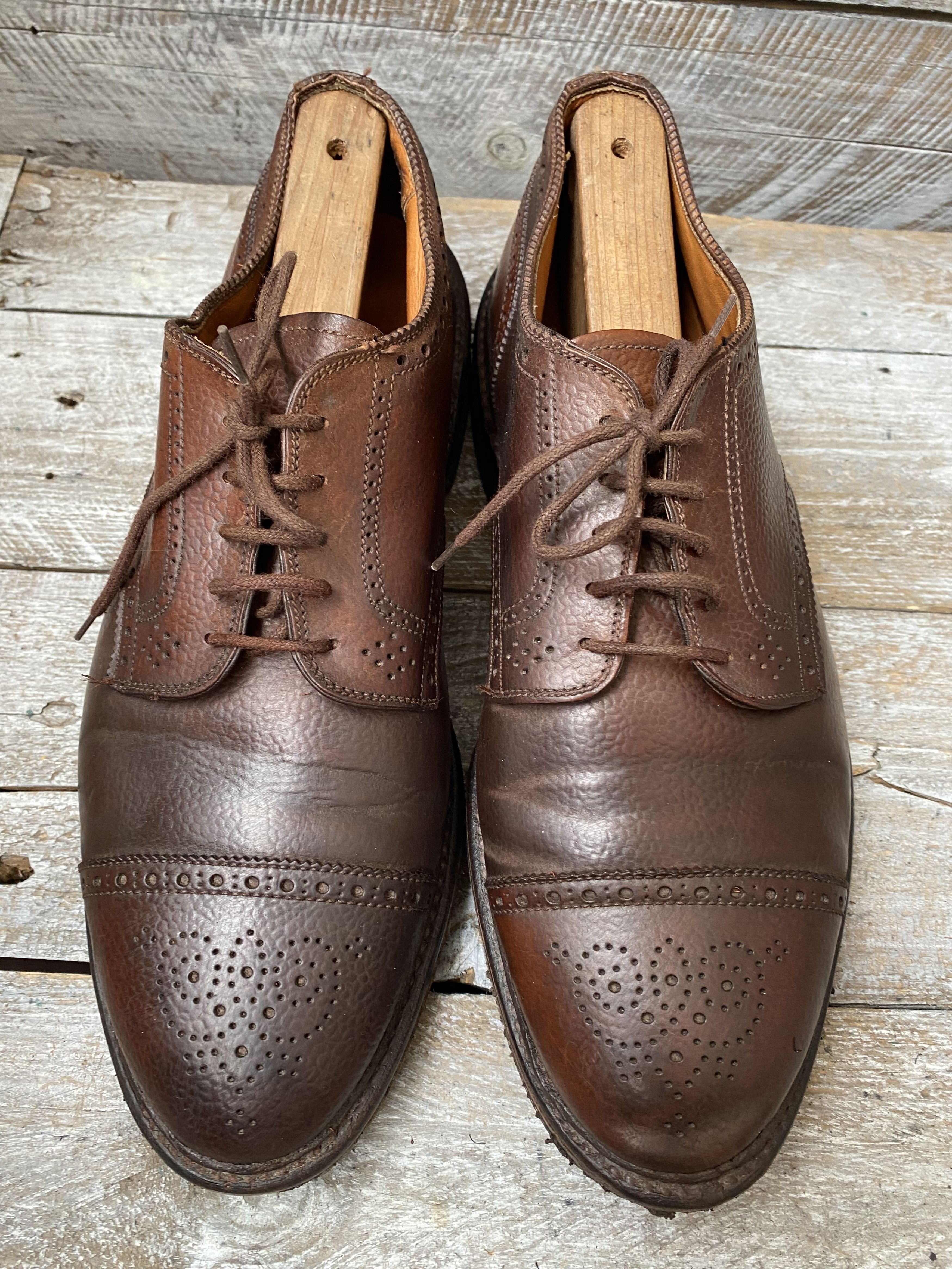 Alden Alden cap-toe oxford shell cordovan shoes Size US 8.5 / EU 41-42 - 3 Thumbnail