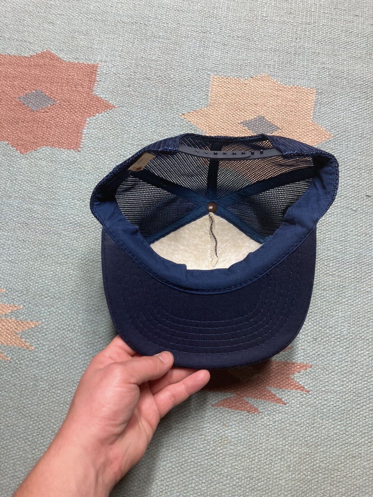 Vintage VTG trucker hat miller west spell out SnapBack adjustable Size ONE SIZE - 5 Thumbnail