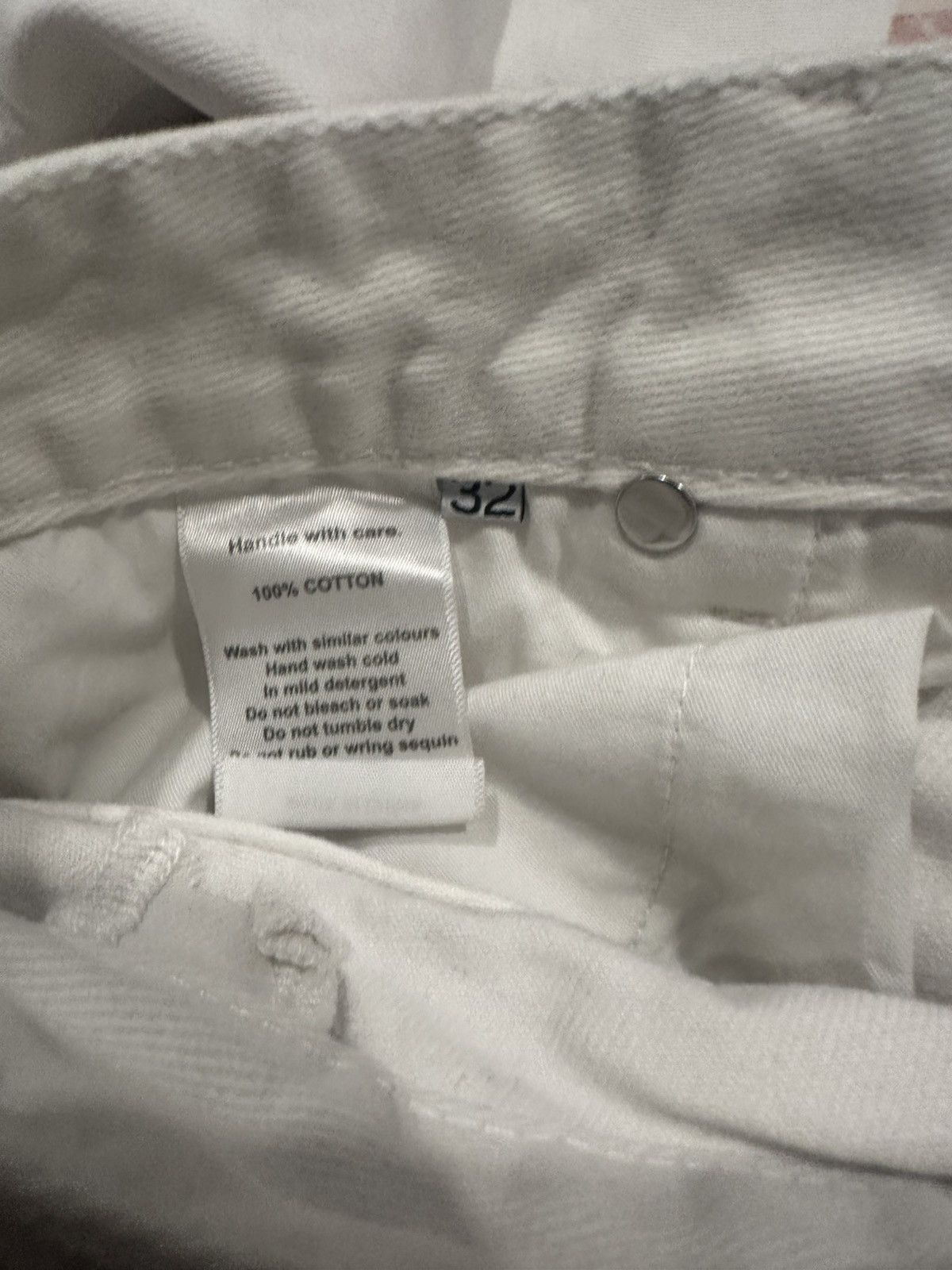 Other White flared pierced denim Size US 32 / EU 48 - 5 Thumbnail