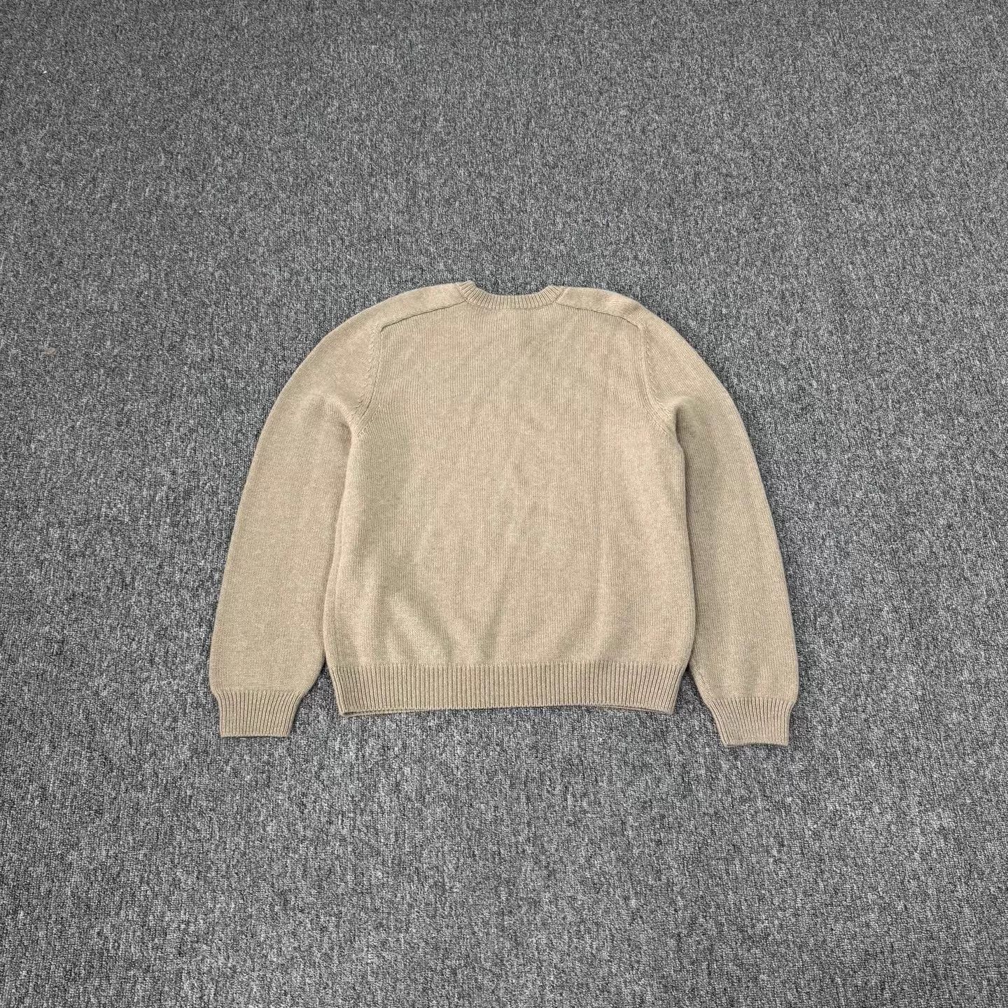 Celine Celine Beige Knit Sweater XL 99 New (Triumph Arch Embroidered) Size US XL / EU 56 / 4 - 2 Thumbnail
