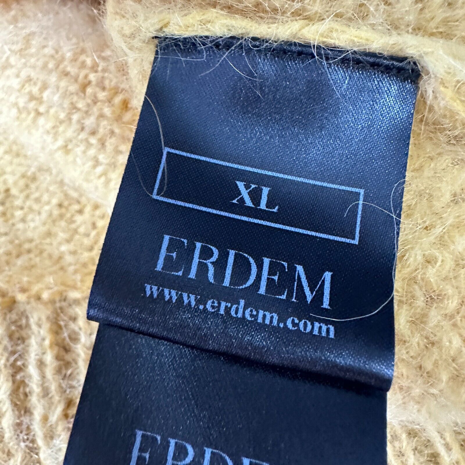 Erdem Erdem Noel Jumper Sweater Men’s XL Golden Yellow Pullover Size US XL / EU 56 / 4 - 7 Thumbnail