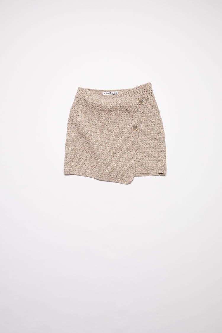 Acne Studios o1y0725 Mini Skirt in Beige Size 26" / US 2 / IT 38 - 1 Preview