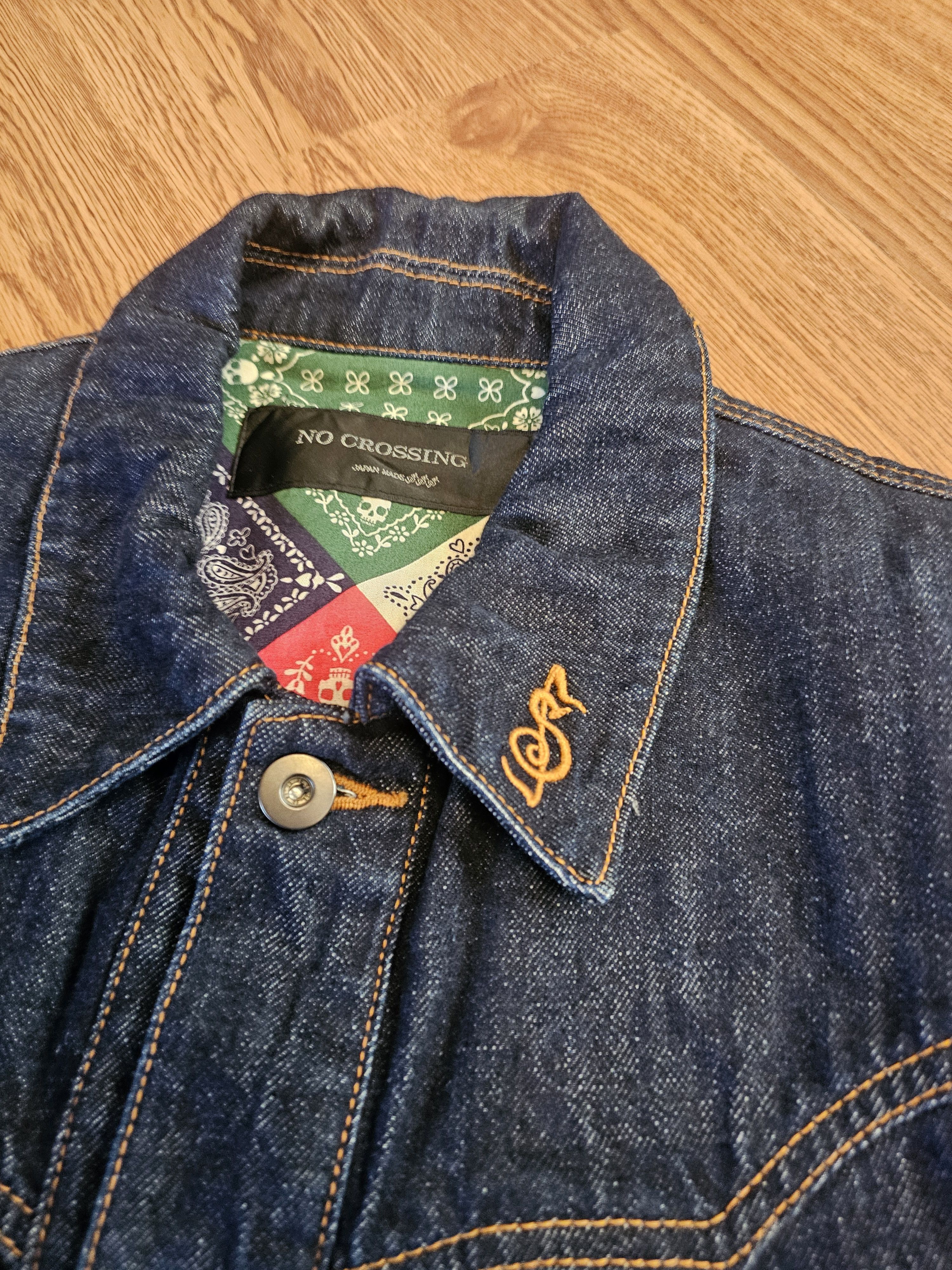 Japanese Brand Vintage No Crossing Japan Western Denim Jacket Size US M / EU 48-50 / 2 - 5 Thumbnail