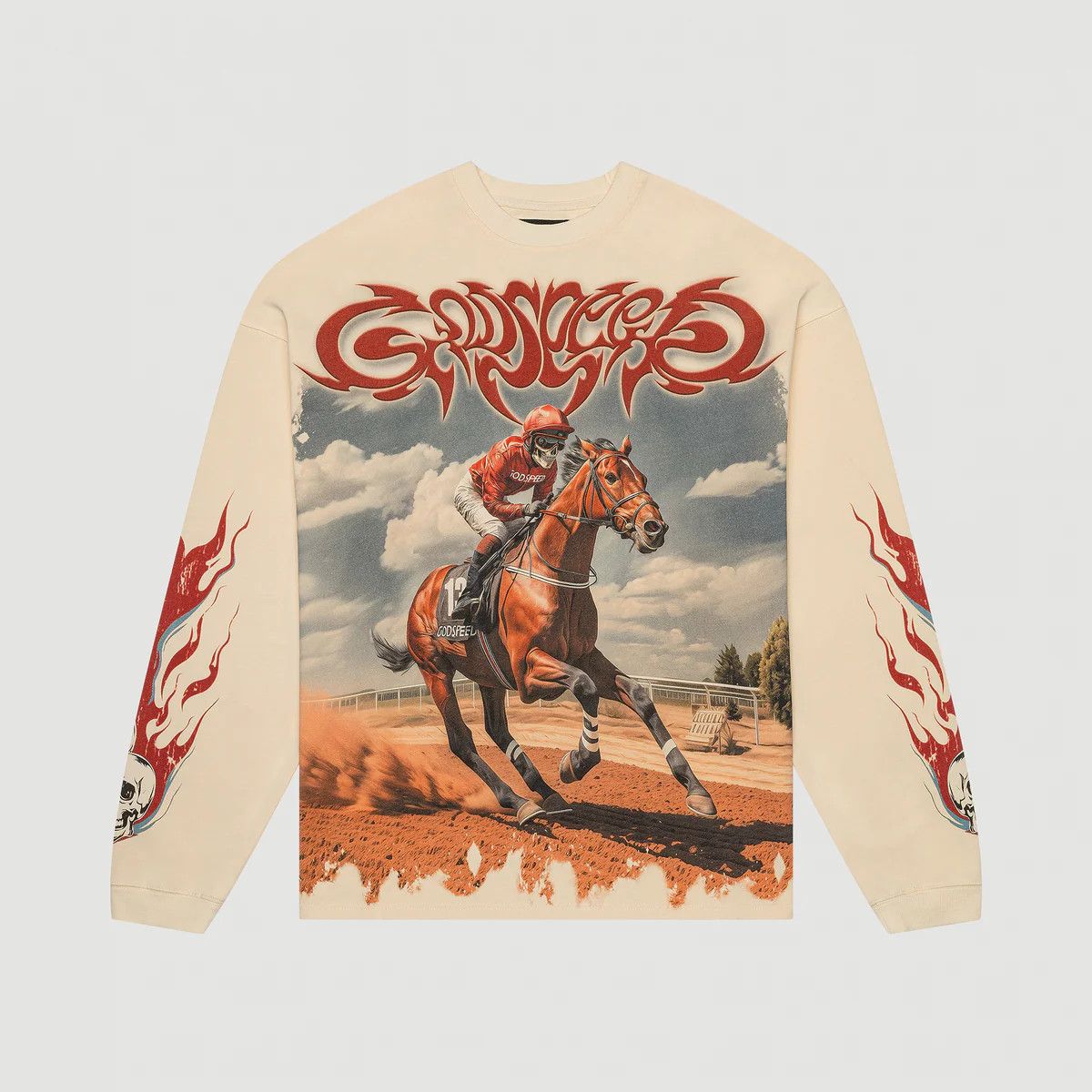 Godspeed Godspeed 'Thoroughbred' Bone LS Tee Size US XXL / EU 58 / 5 - 1 Preview