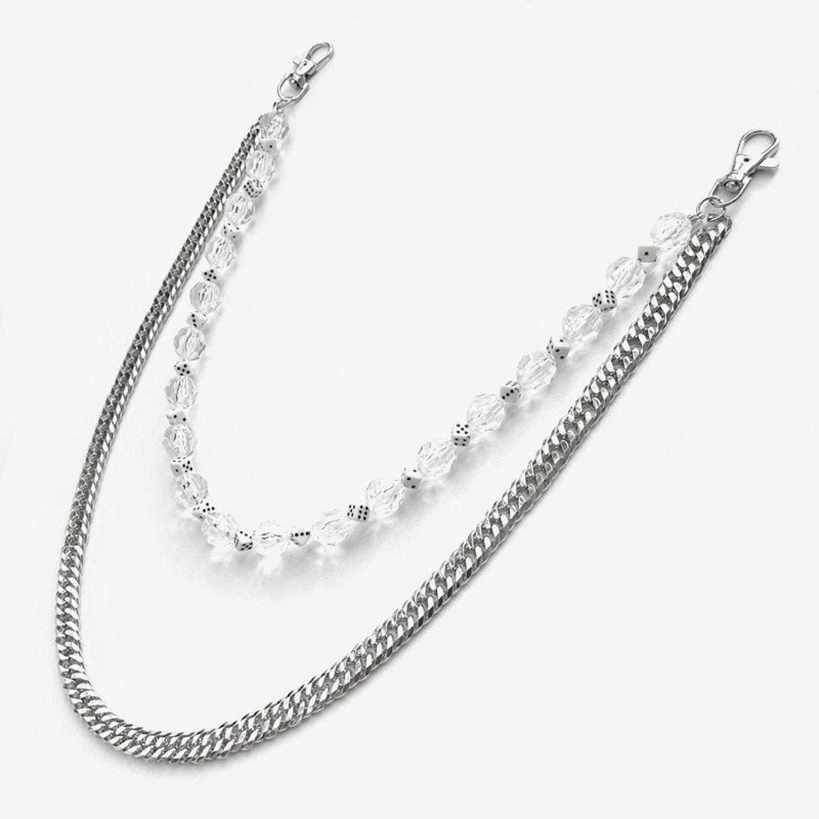 Vintage Double layer Dice Wallet Chain, Pants Chain Size ONE SIZE - 4 Thumbnail