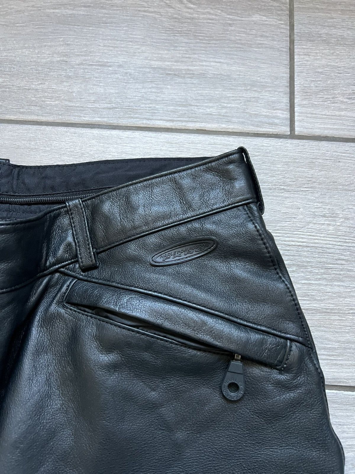 Harley Davidson Vintage Harley Davidson Leather Pants Racing Moto Size 40" / US 18 - 19 Thumbnail