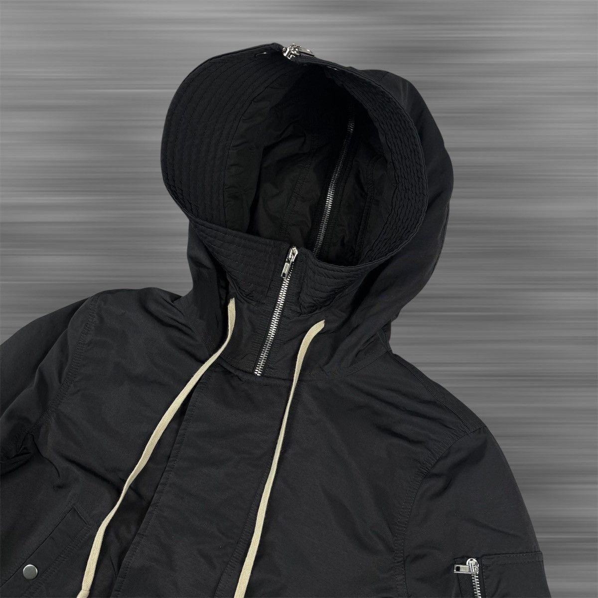 Rick Owens Rick Owens DRKSHDHW Black Hooded Long Heavy Parka Size US M / EU 48-50 / 2 - 2 Thumbnail