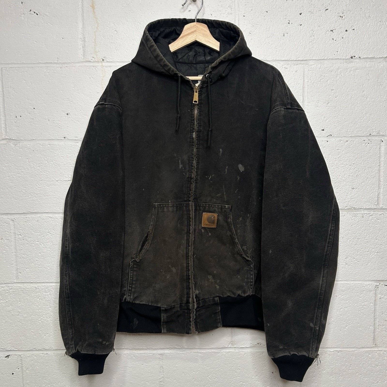 Vintage Carhartt Quilted Hooded Active Jacket “Onyx” J06 ONX
