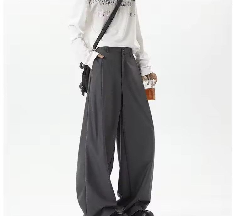 Japanese Brand Trousers Pleated Design Wide Leg Pant Size US 32 / EU 48 - 4 Thumbnail