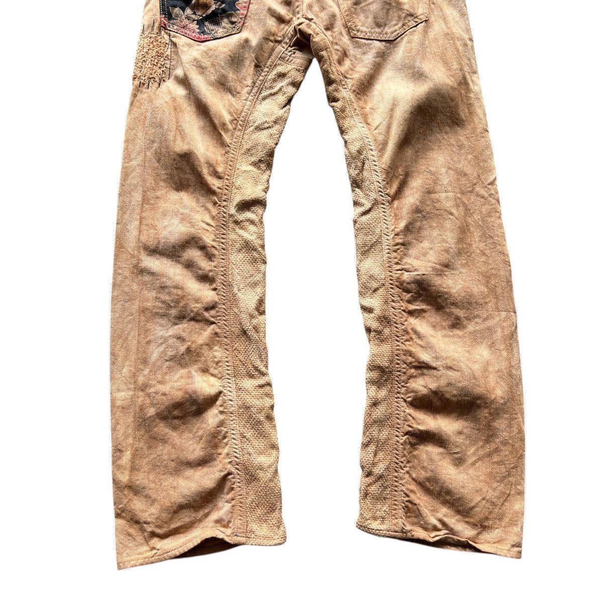 Mizra Jeans Kyoto 🔥 Mizra Jeans Kyoto deconstructed patchwork floral boro Size US 32 / EU 48 - 10 Thumbnail