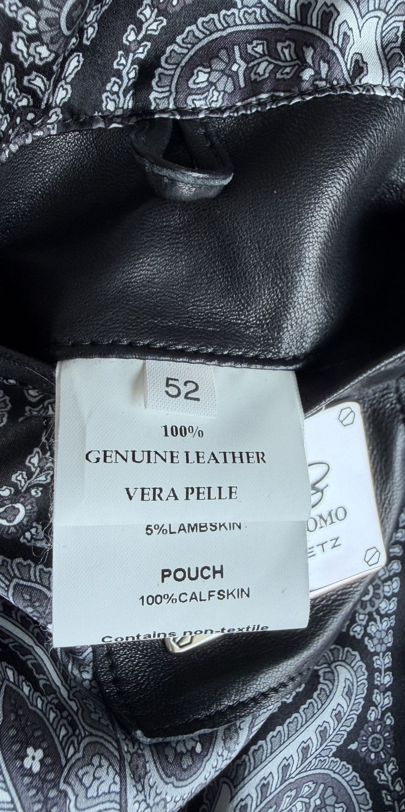 Hettabretz Hettabretz Uomo Mink Collar Leather Jacket 52 Made in Italy Size US L / EU 52-54 / 3 - 8 Thumbnail