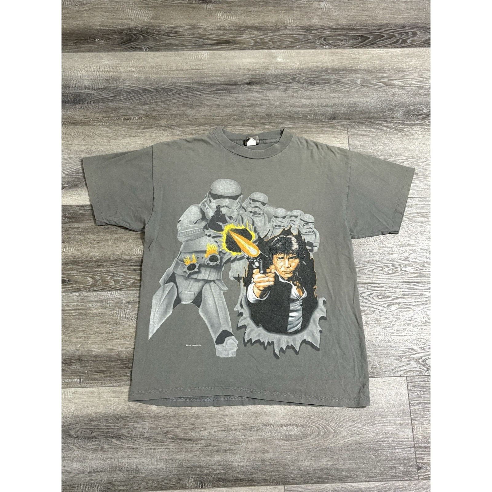 Changes Vintage 1996 Changes Star Wars Han Solo Shirt - Men’s Large Size US L / EU 52-54 / 3 - 1 Thumbnail
