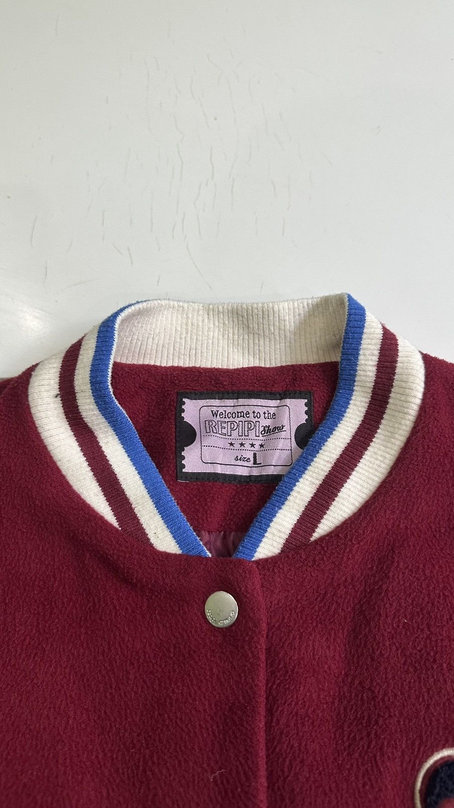 Japanese Brand Repipi armario varsity fleece jackets Size US L / EU 52-54 / 3 - 6 Thumbnail