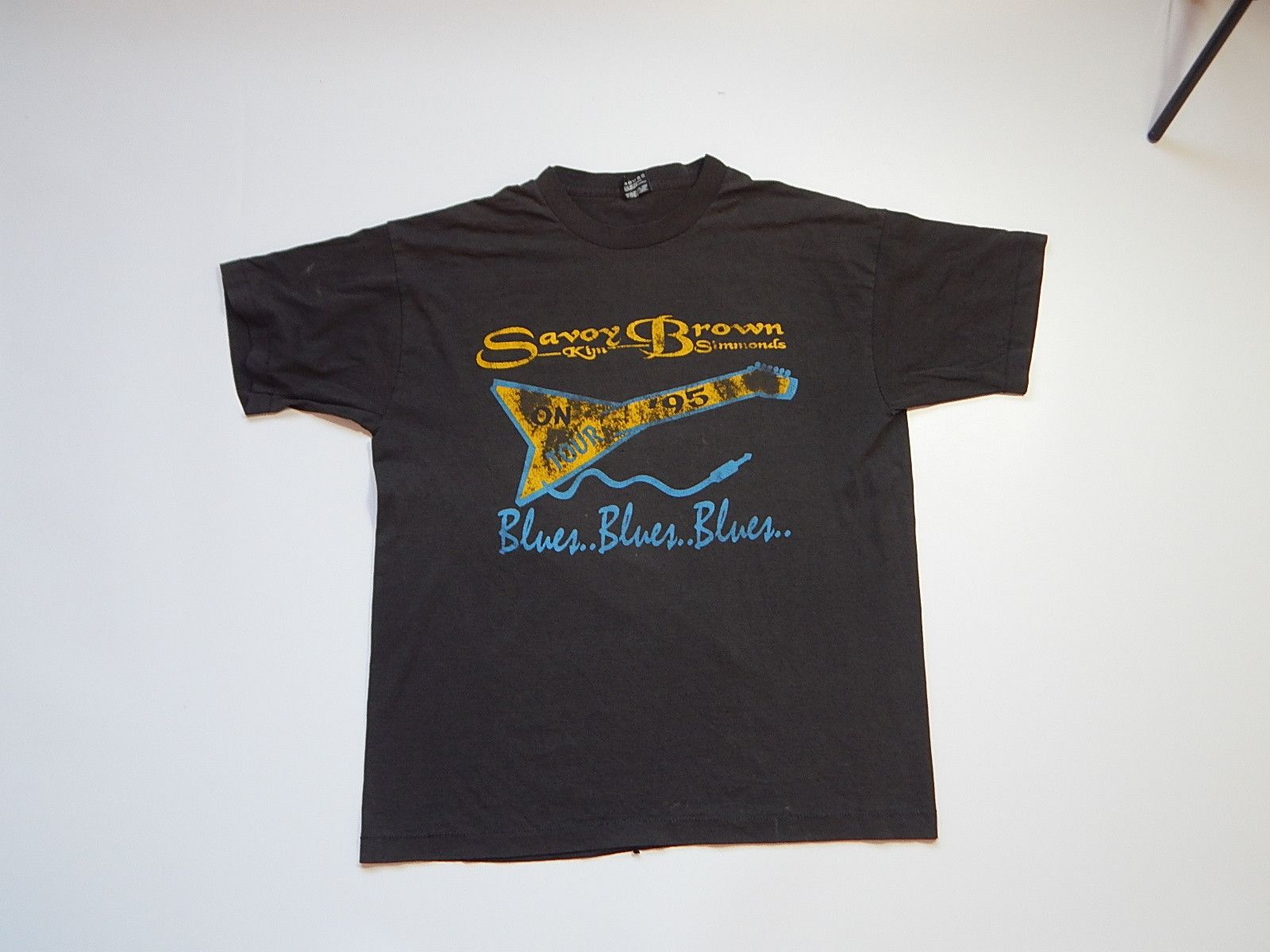 Band Tees vintage savoy brown kim simmonds psychedelic blues rock tee Size US XL / EU 56 / 4 - 1 Thumbnail