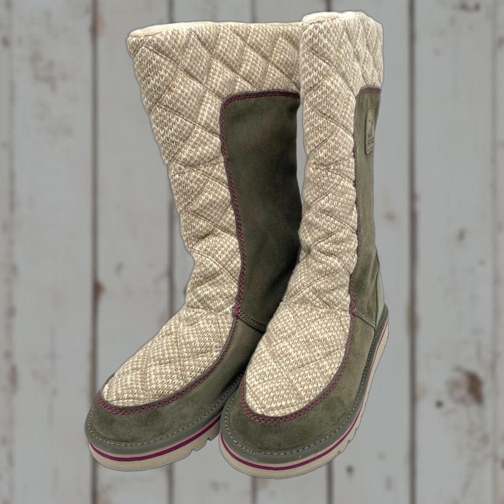 SOREL Sorel Newbie Tall Boots Women's 9.5 Peatmoss Winter Snow Boots Size US 8 / IT 38 - 1 Thumbnail