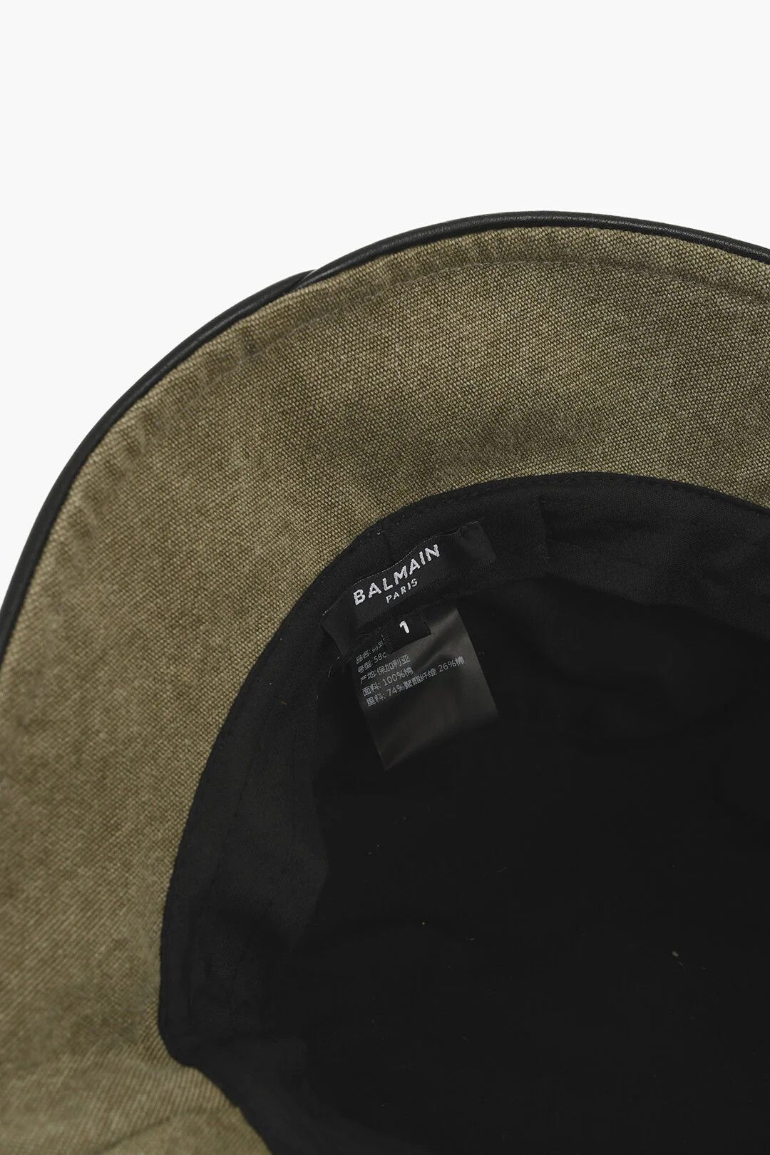 Balmain og1mm0326 Size: 2 / Canvas Bucket Hat / Cap in Green Size ONE SIZE - 3 Thumbnail